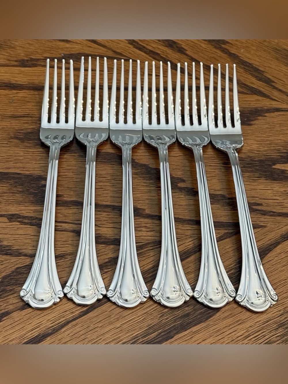 6 International RESPLENDENCE Dinner Forks Stainless 18/10 Flatware NEW 7 1/2”